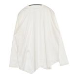 qualite アシメコットンカットソー 定価12650円 32430020003 長袖Ｔシャツ カットソー ロンＴ ホワイト レディース カリテ【中古】5-0921M∞
