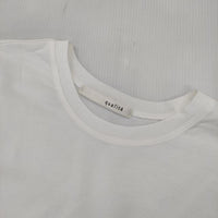qualite アシメコットンカットソー 定価12650円 32430020003 長袖Ｔシャツ カットソー ロンＴ ホワイト レディース カリテ【中古】5-0921M∞