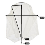 qualite アシメコットンカットソー 定価12650円 32430020003 長袖Ｔシャツ カットソー ロンＴ ホワイト レディース カリテ【中古】5-0921M∞