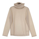 qualite シアタートルカットソー 定価13200円 長袖Ｔシャツ カットソー ロンＴ ベージュ レディース カリテ【中古】5-0807M∞