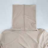 qualite シアタートルカットソー 定価13200円 長袖Ｔシャツ カットソー ロンＴ ベージュ レディース カリテ【中古】5-0807M∞