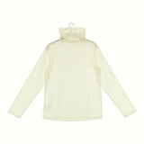 qualite シアタートルカットソー 定価13200円 長袖Ｔシャツ カットソー ロンＴ オフホワイト レディース カリテ【中古】5-0807M∞