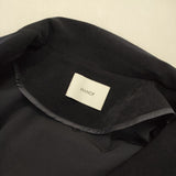 MANOF OVER LONG COAT 定価30800円 86101-0012 ベルト付き トレンチコート ネイビー レディース マノフ【中古】5-0921M∞