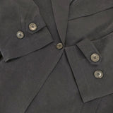MANOF OVER LONG COAT 定価30800円 86101-0012 ベルト付き トレンチコート ネイビー レディース マノフ【中古】5-0921M∞