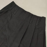 MARGARET HOWELL タック 578-6132017 HIGH DENSE COTTON SILK SKIRT スカート ブラック レディース マーガレットハウエル【中古】5-0921M∞