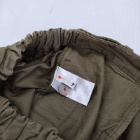 Pal'las Palace ワイドパンツ コットンリネン イージー キュロット カーキ レディース パラスパレス【中古】5-0921M∞