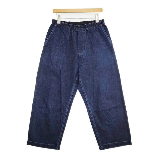 UpcycleLino BASIC デニムワイドパンツ 600225-7024 nest Robe コットンリネン デニムパンツ ブルー レディース アップサイクルリノ【中古】5-0921G∞