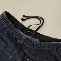 UpcycleLino BASIC デニムワイドパンツ 600225-7024 nest Robe コットンリネン デニムパンツ ブルー レディース アップサイクルリノ【中古】5-0921G∞