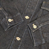 UpcycleLino BASIC 600225-7025 nest Robe コットンリネン デニムジャケット ネイビー レディース アップサイクルリノ【中古】5-0922M∞
