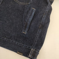 UpcycleLino BASIC 600225-7025 nest Robe コットンリネン デニムジャケット ネイビー レディース アップサイクルリノ【中古】5-0922M∞