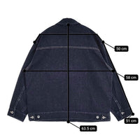 UpcycleLino BASIC 600225-7025 nest Robe コットンリネン デニムジャケット ネイビー レディース アップサイクルリノ【中古】5-0922M∞