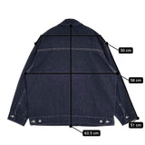 UpcycleLino BASIC 600225-7025 nest Robe コットンリネン デニムジャケット ネイビー レディース アップサイクルリノ【中古】5-0922M∞