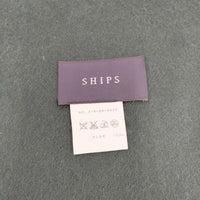 SHIPS カシミヤ 無地 マフラー ストール グリーン レディース シップス【中古】5-1006T◎