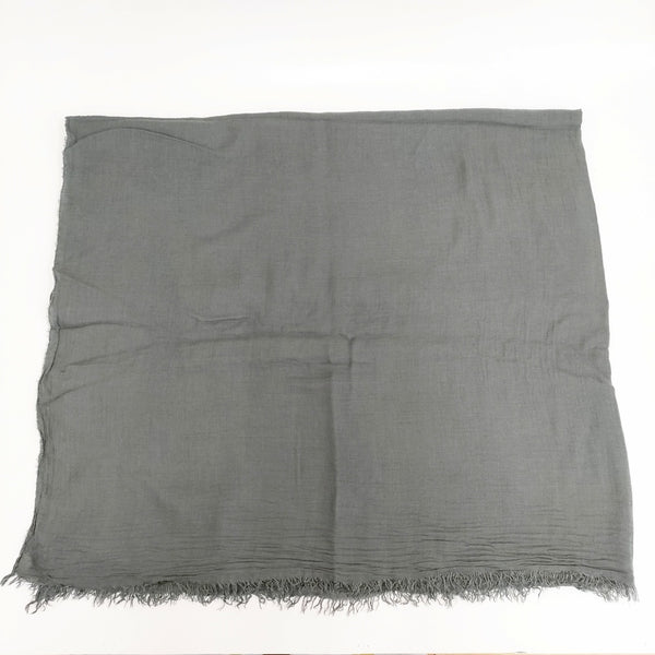 Faliero Sarti モダール カシミヤ 無地 マフラー ストール チャコールグレー レディース ファリエロサルティ【中古】5-0918G◎