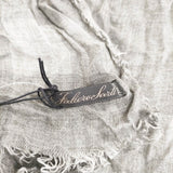 Faliero Sarti モダールカシミヤ 大判 マフラー ストール グレー レディース ファリエロサルティ【中古】5-1111T◎