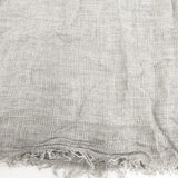 Faliero Sarti モダールカシミヤ 大判 マフラー ストール グレー レディース ファリエロサルティ【中古】5-1111T◎