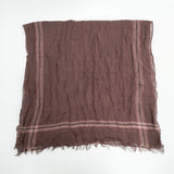 Faliero Sarti ウールシルク マフラー ストール エンジ レディース ファリエロサルティ【中古】5-1111T◎