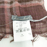 Faliero Sarti ウールシルク マフラー ストール エンジ レディース ファリエロサルティ【中古】5-1111T◎