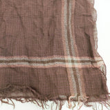 Faliero Sarti ウールシルク マフラー ストール エンジ レディース ファリエロサルティ【中古】5-1111T◎