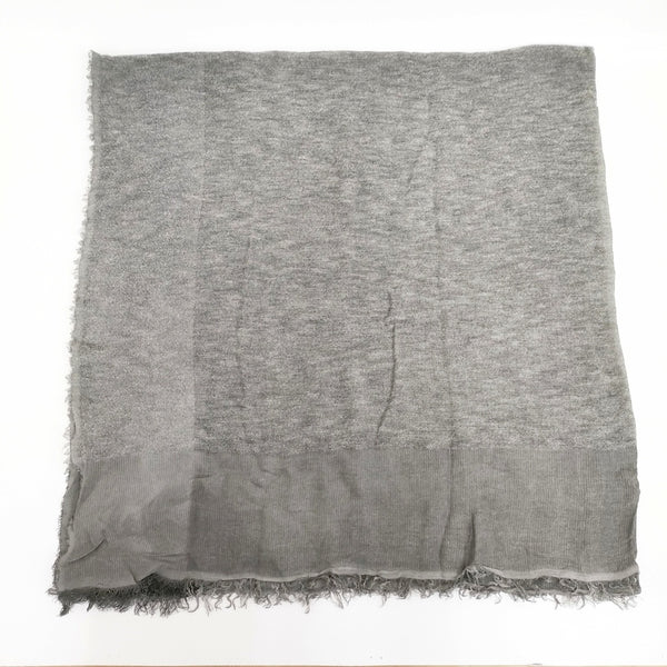 Faliero Sarti 大判 レーヨンウールナイロンシルク ストール グレー レディース ファリエロサルティ【中古】5-1027T◎