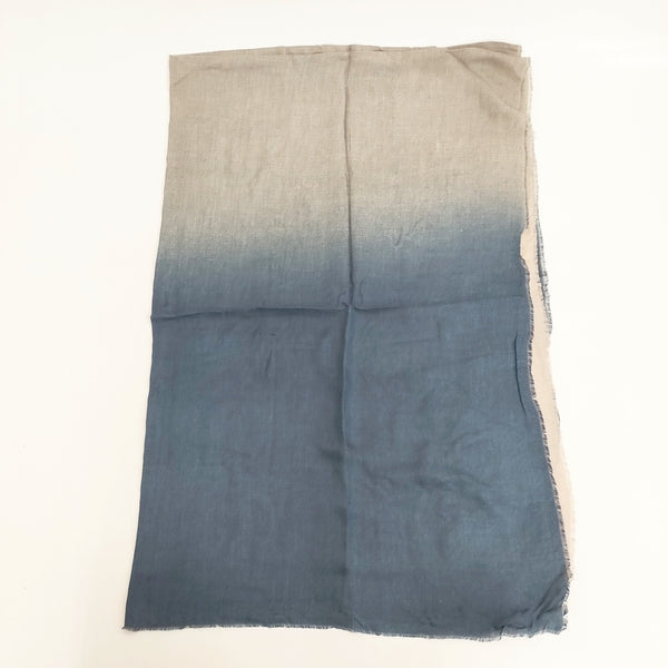 Faliero Sarti 未使用品 シルクモダール グラデーション ストール ネイビー グレー レディース ファリエロサルティ【中古】5-0918G◎