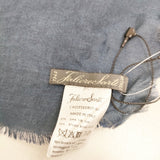 Faliero Sarti 未使用品 シルクモダール グラデーション ストール ネイビー グレー レディース ファリエロサルティ【中古】5-0918G◎