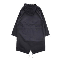 MARGARET HOWELL 578-8112006 COTTON NYLON COATING フィッシュテール モッズコート ネイビー レディース マーガレットハウエル【中古】5-0921M∞