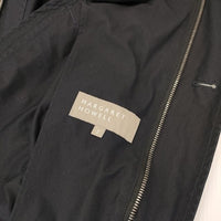 MARGARET HOWELL 578-8112006 COTTON NYLON COATING フィッシュテール モッズコート ネイビー レディース マーガレットハウエル【中古】5-0921M∞