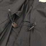 MARGARET HOWELL 578-8112006 COTTON NYLON COATING フィッシュテール モッズコート ネイビー レディース マーガレットハウエル【中古】5-0921M∞