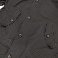MARGARET HOWELL 578-8112006 COTTON NYLON COATING フィッシュテール モッズコート ネイビー レディース マーガレットハウエル【中古】5-0921M∞