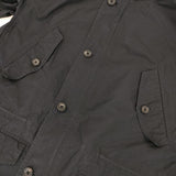 MARGARET HOWELL 578-8112006 COTTON NYLON COATING フィッシュテール モッズコート ネイビー レディース マーガレットハウエル【中古】5-0921M∞