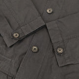 MARGARET HOWELL 578-8112006 COTTON NYLON COATING フィッシュテール モッズコート ネイビー レディース マーガレットハウエル【中古】5-0921M∞