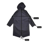 MARGARET HOWELL 578-8112006 COTTON NYLON COATING フィッシュテール モッズコート ネイビー レディース マーガレットハウエル【中古】5-0921M∞