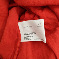 HALLELUJAH 小間使いローブ サイズ38 リネン Vネック ワンピース レッド レディース ハレルヤ【中古】5-0603M♪