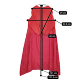 HALLELUJAH 未使用品 女羊飼いのローブ 38 定価39500円 切替 2way ワンピース 25SS ヴァーミリオン レッド レディース ハレルヤ【中古】5-0603M♪