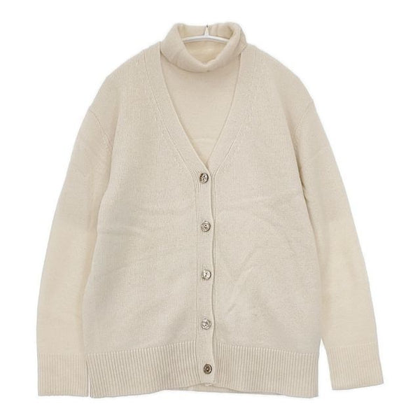 DoCLASSE カーディガン 半袖ニット セット アンサンブル アイボリー レディース ドゥクラッセ【中古】5-1019T∞