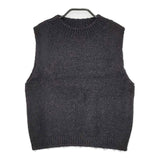 中川政七商店 麻とウールのざっくりニットベスト ベスト チャコールグレー レディース 中川政七商店【中古】5-1019T∞