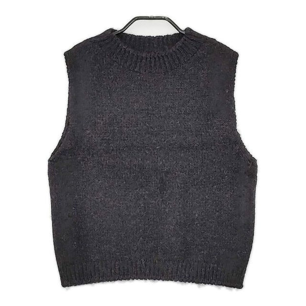中川政七商店 麻とウールのざっくりニットベスト ベスト チャコールグレー レディース 中川政七商店【中古】5-1019T∞