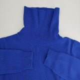 PRIME GARDEN プライムガーデン カシミヤ100％ タートルネック セーター ニット ブルー レディース【中古】5-1019T∞