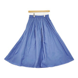 IENA メモリータフタフレアスカート サイズ38 定価20900円 24060900516040 ロングスカート 24AW ブルー レディース イエナ【中古】5-0614M♪