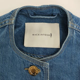 Mackintosh 新品 HUMBIE NO COLLAR DENIM JK サイズ8 定価79200円 デニムジャケット 25SS ブルー レディース マッキントッシュ【中古】5-0614M♪