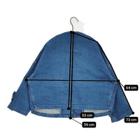 Mackintosh 新品 HUMBIE NO COLLAR DENIM JK サイズ8 定価79200円 デニムジャケット 25SS ブルー レディース マッキントッシュ【中古】5-0614M♪