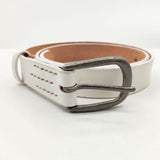 45R/45rpm レザー お魚ホール サイズ3 ベルト ホワイト レディース フォーティーファイブアールピーエム【中古】5-0813G∞