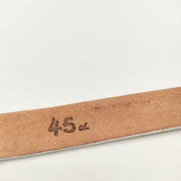 45R/45rpm レザー お魚ホール サイズ3 ベルト ホワイト レディース フォーティーファイブアールピーエム【中古】5-0813G∞