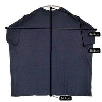 45R/45rpm インディゴさらさら天竺TUNIC 定価19800円 チュニック ネイビー レディース フォーティーファイブアールピーエム【中古】5-0622S♪