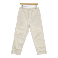 MHL. 595-2140503 SUPERFINE COTTON TWILL トラウザーズ パンツ 22SS オフホワイト レディース エムエイチエル【中古】5-0922G∞