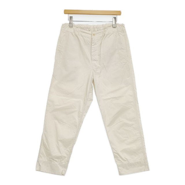 MHL. 595-2140503 SUPERFINE COTTON TWILL トラウザーズ パンツ 22SS オフホワイト レディース エムエイチエル【中古】5-0922G∞