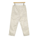 MHL. 595-2140503 SUPERFINE COTTON TWILL トラウザーズ パンツ 22SS オフホワイト レディース エムエイチエル【中古】5-0922G∞