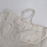 MHL. 595-2140503 SUPERFINE COTTON TWILL トラウザーズ パンツ 22SS オフホワイト レディース エムエイチエル【中古】5-0922G∞