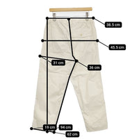 MHL. 595-2140503 SUPERFINE COTTON TWILL トラウザーズ パンツ 22SS オフホワイト レディース エムエイチエル【中古】5-0922G∞